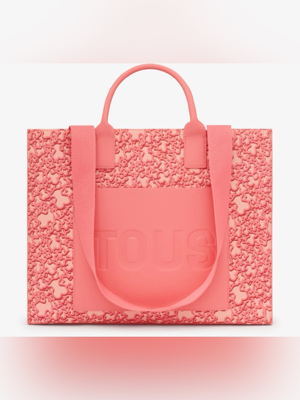 TOUS Embossed Tote with Signature Motif